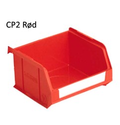 CP2 LINK plastbox rød Udv. mål  LxBxH: 165x102x75 mm
