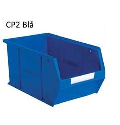 CP2 LINK plastbox blå Udv. mål  LxBxH: 165x102x75 mm
