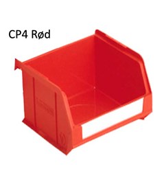 CP4 LINK plastbox rød Udv. mål LxBxH: 350x207x130 mm