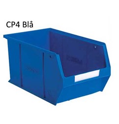 CP4 LINK plastbox blå Udv. mål LxBxH: 350x207x130 mm