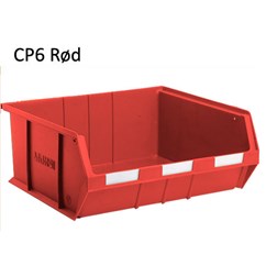 CP6 LINK plastbox rød Udv. mål LxBxH: 375x416x175 mm