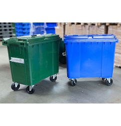 Affaldscontainer 770 l. blå