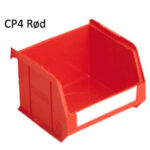 CP4 LINK plastbox rød Udv. mål LxBxH: 350x207x130 mm