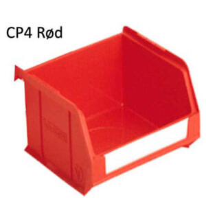 CP4 LINK plastbox rød Udv. mål LxBxH: 350x207x130 mm
