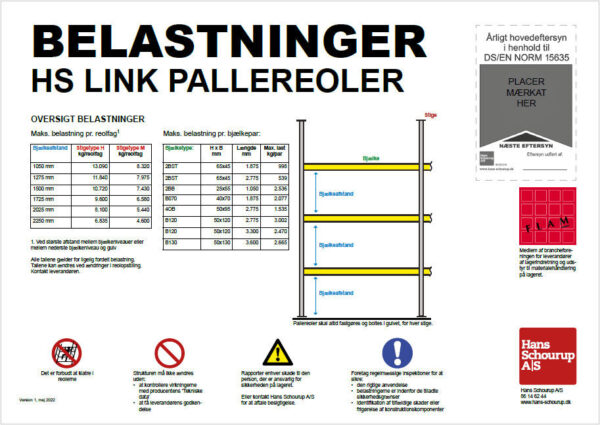 LINK belastningsskilt type H/M