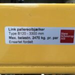 Bjælkeskilt B 120 - 3300 mm