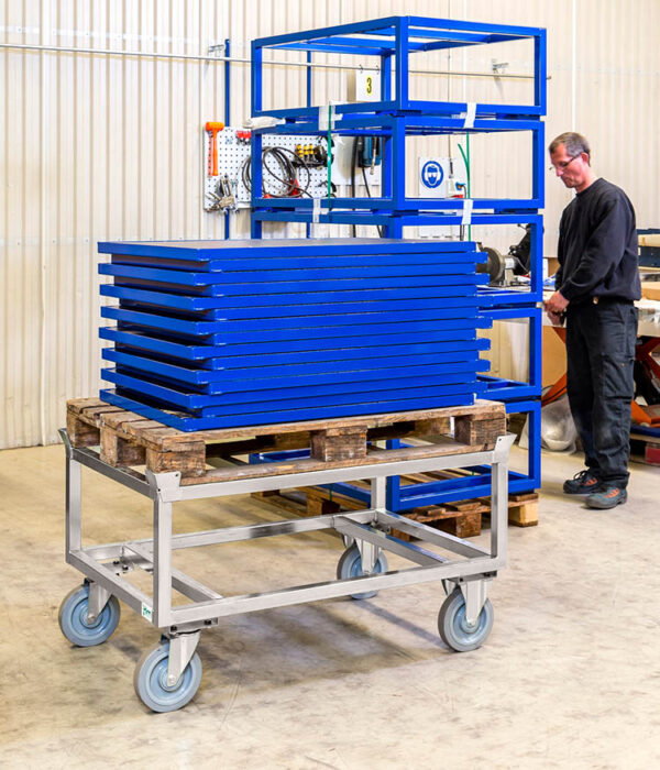 Kongamek pallevogn til 800 kg, LxBxH:120x80x65 - Billede 3