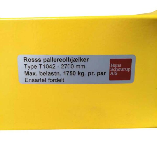 Bjælkeskilt T1042 - 2700 mm