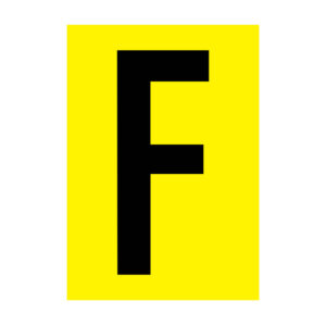 210X300 mm selvklæbende skilt