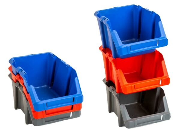 HS lagerkasse KPA 20 blå. LxBxH: 244x153x123 mm - Billede 2