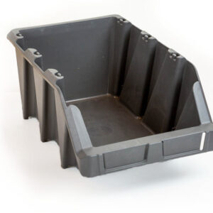 HS lagerkasse KPA 30 grå. LxBxH: 360x218x156 mm