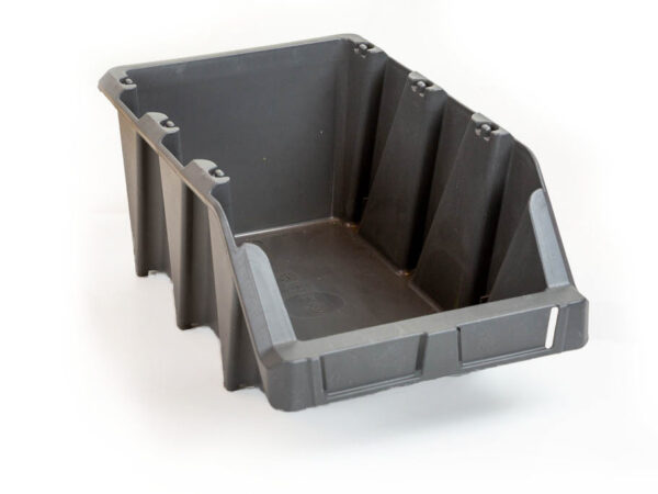 HS lagerkasse KPA 30 grå. LxBxH: 360x218x156 mm