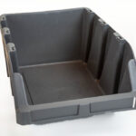 HS lagerkasse KPA 40 grå. LxBxH: 490x310x195 mm