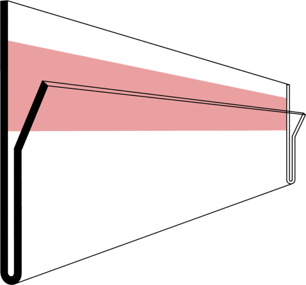 Etiketholder SBA 210x60 mm (50 stk.)