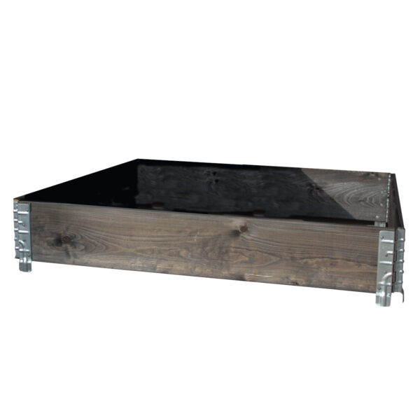 Sortbejdsede pallerammer 800x1200x195