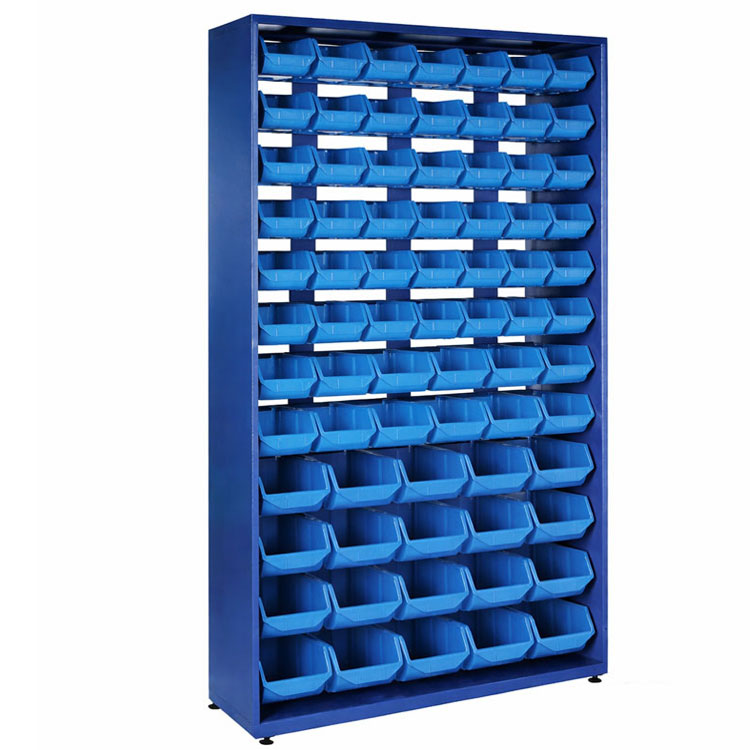 Boltreol inkl. 72 stk. plastkasser i tre forskellige størrelser