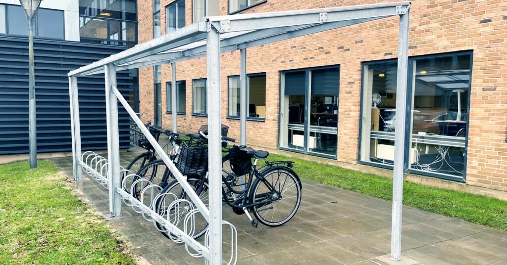 Cykelskur cykelstativ Skattestyrelsen