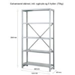 RosssG lagerreol, startfag 2000x1030x400/75kg