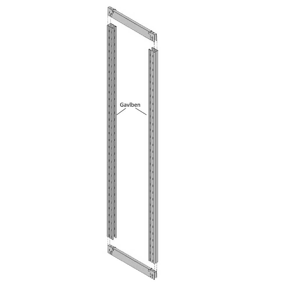 Gavlben 2500 mm galvaniseret