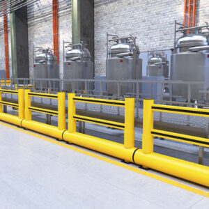 1R Sikkerhedsbarriere XL, med håndliste