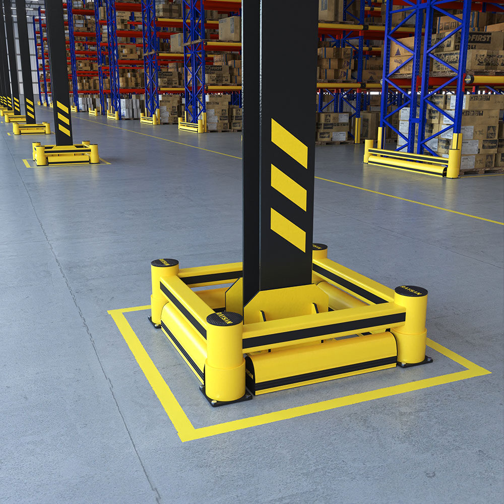 1R Søjlebeskytter med gulvmodul