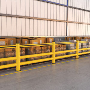 2R Sikkerhedsbarriere, med håndliste