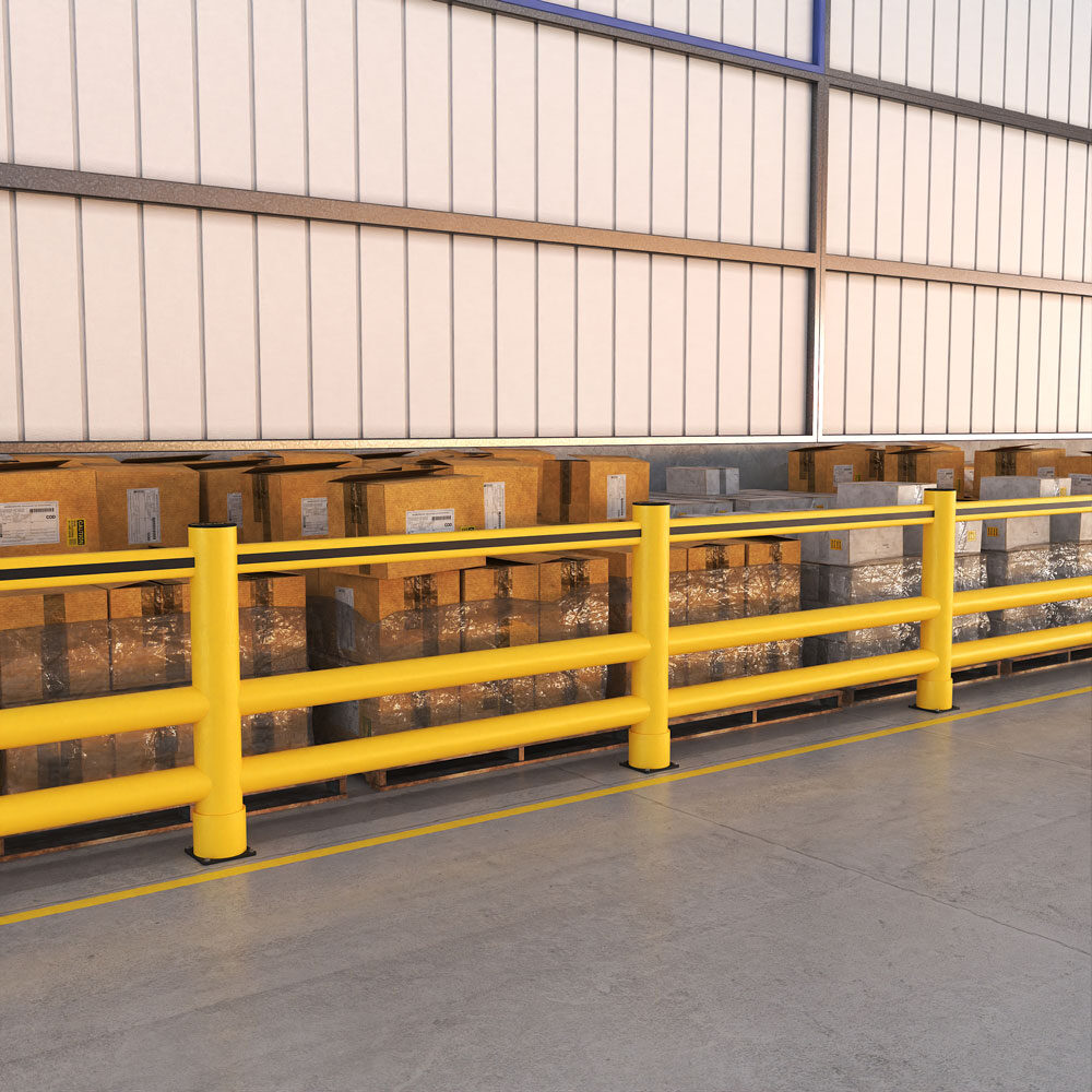 2R Sikkerhedsbarriere, med håndliste