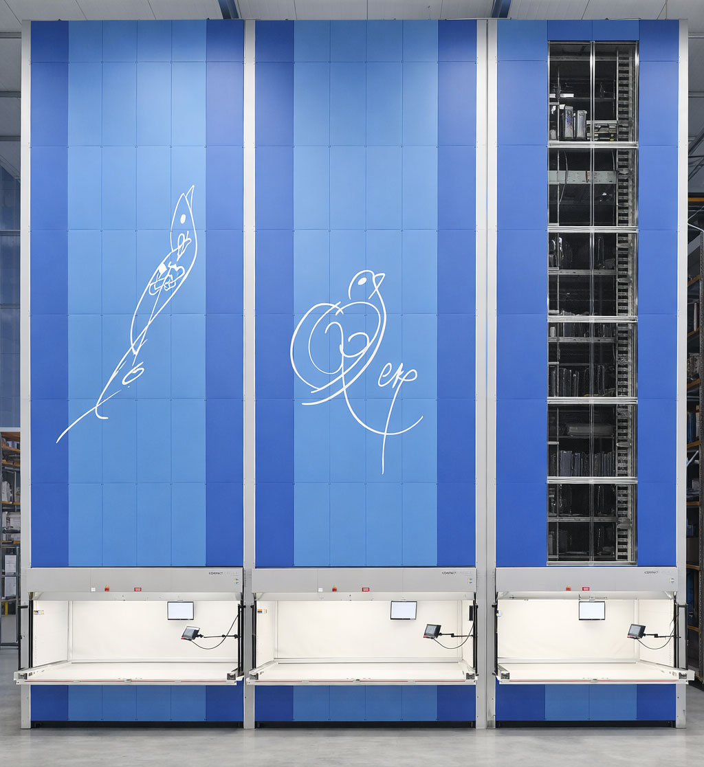 lagerautomat med illustrationer